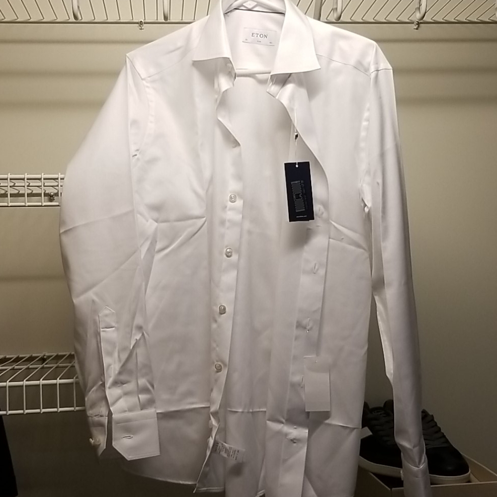 White Size 15.5 Eton dress shirt
